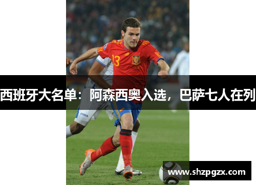 西班牙大名单：阿森西奥入选，巴萨七人在列